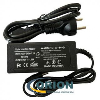 Блок питания 19V/1.58А (5.5х2.5) mini для ноутбука с сетевым шнуром