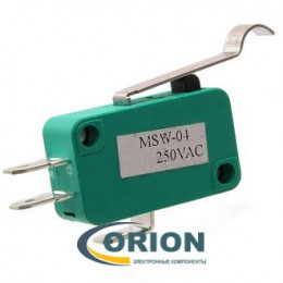 Микропереключатель MSW-04 ON-(ON) 250V 16(5)A рычажного типа
