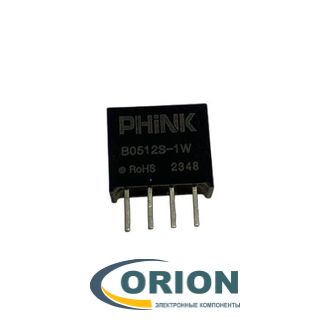 DC/DC преобразователь B0512S-1W  5V в 12V/0.083А PHINK