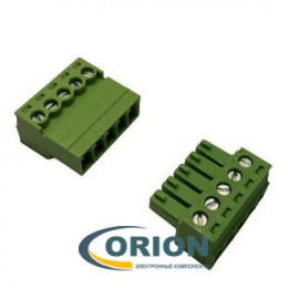 Клеммник разрывной 5 контактов 15EDGRK-3.81-05P-14-00A[H] 3.81mm (комплект)