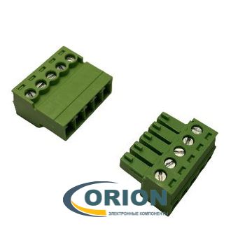 Клеммник разрывной 5 контактов 15EDGRK-3.81-05P-14-00A[H] 3.81mm (комплект)