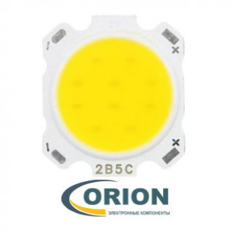Светодиод модуль COB 24x22мм  5W белый холодный 6500K (600Lm)