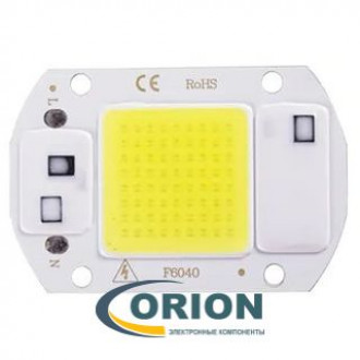 Светодиод модуль COB F6040 220VAC 20W белый холодный 6500K (2000Lm)