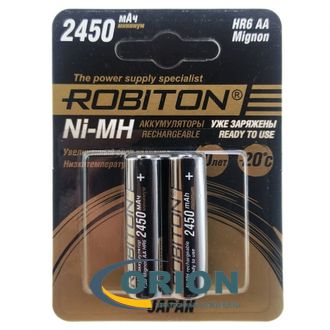 Аккумулятор R6/AA 1.2V 2450mАh NiMh ROBITON HR-3UTGX JAPAN [2 штуки]