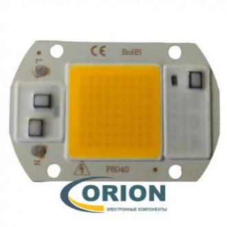 Светодиод модуль COB F6040 220VAC 20W белый 4000K (2000Lm)