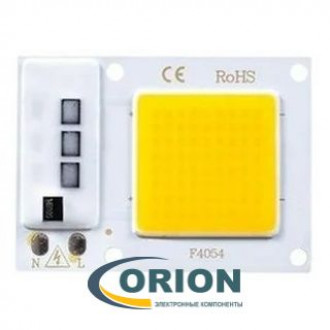 Светодиод модуль COB F4054 220VAC 30W белый холодный 6500K (2900Lm)