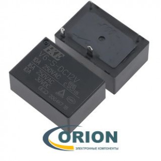 Реле V6-S-DC12V 12VDC 10A 1С HKE
