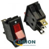 Переключатель, выключатель KCD3-101N-B11-R/3P ON-OFF 250V 15A 3 pin (красный)