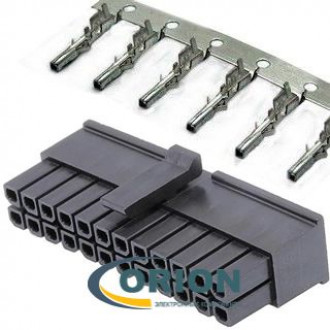 MMF-2x12F + Terminal Розетка 24 контакта на кабель, шаг 3.0мм