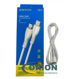 Шнур USB Type-C штекер - Lightning для iPhone 1.0м BOROFONE BX51