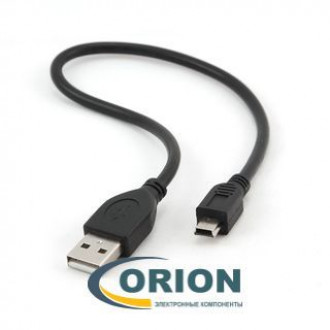 Шнур USB A штекер - USB mini-B(5P) штекер 0.2м REXANT