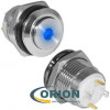 Кнопка GQ16H-10D/J/B/N синяя подсветка OFF-(ON) 250V 2A IP65 (выступающая плоская/клеммы)