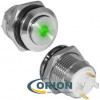 Кнопка GQ16H-10D/J/G/N зеленая подсветка OFF-(ON) 250V 2A IP65 (выступающая плоская/клеммы)