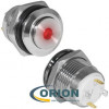 Кнопка GQ16H-10D/J/R/N красная подсветка OFF-(ON) 250V 2A IP65 (выступающая плоская/клеммы)