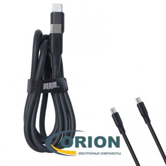 Шнур USB Type-C штекер - USB Type-C штекер 1.0м 6А MRM PD85T 60W