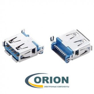 USBA 3.0 Розетка на плату 9pin SMT (8)