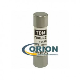 Предохранитель 25A 500V - 10х38мм TDM [керамика]