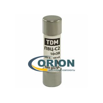 Предохранитель 25A 500V - 10х38мм TDM [керамика]