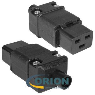 Гнездо сетевое C19 на кабель SS-809 250В 16А AC-054