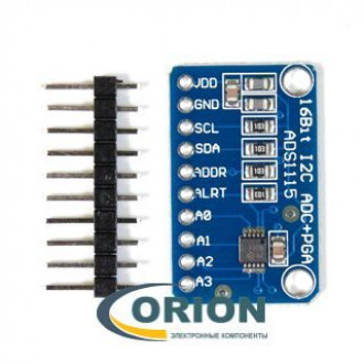 ADS1115 модуль АЦП 16-битный 4-канальный (I2C)