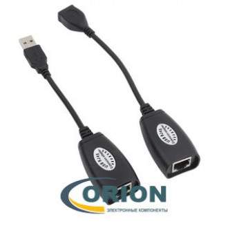 Переходник USB удлинитель по витой паре (RJ-45)