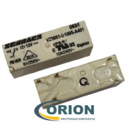 Реле V23061-B1005-A401 12VDC 8A 1C SCHRACK (демонтаж)