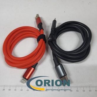 Шнур Lightning для iPhone 1.0м MRM RC10 толстый силиконовый
