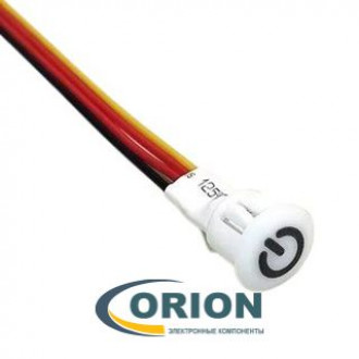 Кнопка BTS-D 5-24V d=10mm белая ON-OFF + Диммер 24V 2A
