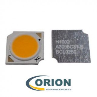 Светодиод модуль COB 13x13мм 10W белый теплый 3000K (1050Lm)