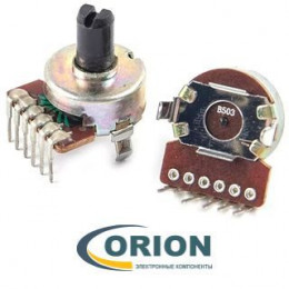 Резистор переменный     50ком x 2  121, L-10F 0,1Вт 6pin (Mark: B503)