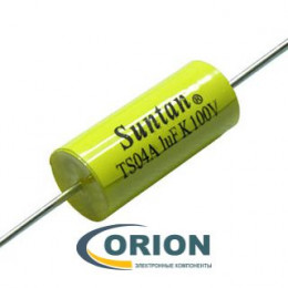 Конденсатор    1uf  100V (K73-11a имп. (TS04A) ±10% полиэфирный (Mark: 1uF K 100V) Suntan