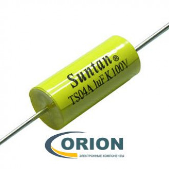Конденсатор    1uf  100V (K73-11a имп. (TS04A) ±10% полиэфирный (Mark: 1uF K 100V) Suntan