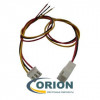 Комплект разъемов M+F 3 pin JST XH2.54-3P с кабелем 200мм SMP 22 AWG