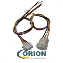 Комплект разъемов M+F 4 pin JST XH2.54-4P с кабелем 200мм SMP 22 AWG