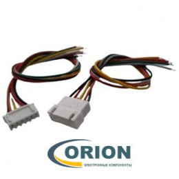 Комплект разъемов M+F 6 pin JST XH2.54-6P с кабелем 200мм SMP 22 AWG