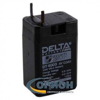 Аккумулятор  4V 0.3Ah DT 4003 DELTA BATTERY