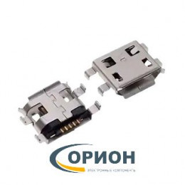 USB micro Розетка на плату 5pin 0.8 DIP FLAT (2)