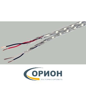 Провод межблочный LCL-26 2 экрана OD3.7x7.4мм прозрачный-серебристый (ШГЭС-2) PREMIER