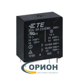 Реле OSA-SH-224DM5 24VDC 5A 2C TE = F4AK024T