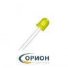Светодиод 10мм жёлтый матовый 30мкд 10003YD (10AO4HD) 60°