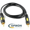 Шнур 1 x RCA штекер - 1 x RCA штекер OD5.0мм 1.0м Gold  Premier
