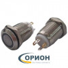 Кнопка QN12-C1   5V белая подсветка OFF-(ON) 36V 2A IP67 (плоская/клеммы)