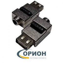 USBA Розетка на кабель 4pin, с клеммной колодкой (металл)