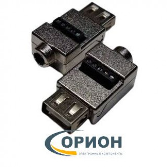 USBA Розетка на кабель 4pin, с клеммной колодкой (металл)