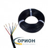 Провод   6-ти жильный AWG24 0.2мм2 луженая медь, многожила OD5.0мм черный
