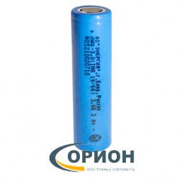 Аккумулятор 3000mAh 3.6V ICR18650 ЛИЦ/3,0 АО "ЭНЕРГИЯ" (г. Елец)