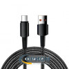 Шнур USB A штекер - USB Type-C штекер 1.0м 6A 120Вт Rexant нейлон чёрный