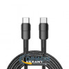 Шнур USB Type-C штекер - USB Type-C штекер 1.0м 5A 100W Rexant нейлон черный