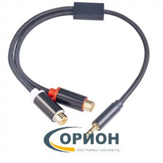 Переходник 3.5мм штекер стерео - 2 x RCA гнездо с кабелем 0.35м ESSAGER