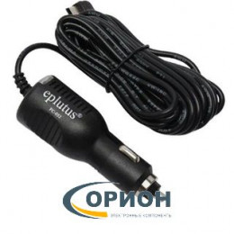 Автомобильный адаптер  5V 3000mA для видеорегистратора (разъем mini USB угловой правый) кабель 3.5м